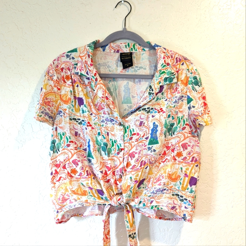 Tangled Rapunzel Disney button-up
